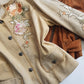 Vintage Embroidered & Studded Suede Jacket with intricate leatherwork detailing