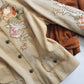 Vintage Embroidered & Studded Suede Jacket with intricate leatherwork detailing