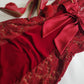 1990s Romantic Ruby Red Designer Vintage Lace & Velvet Dress - Knockout for Evening & The Perfect Dinner Date - Unbelievably Gorgeous