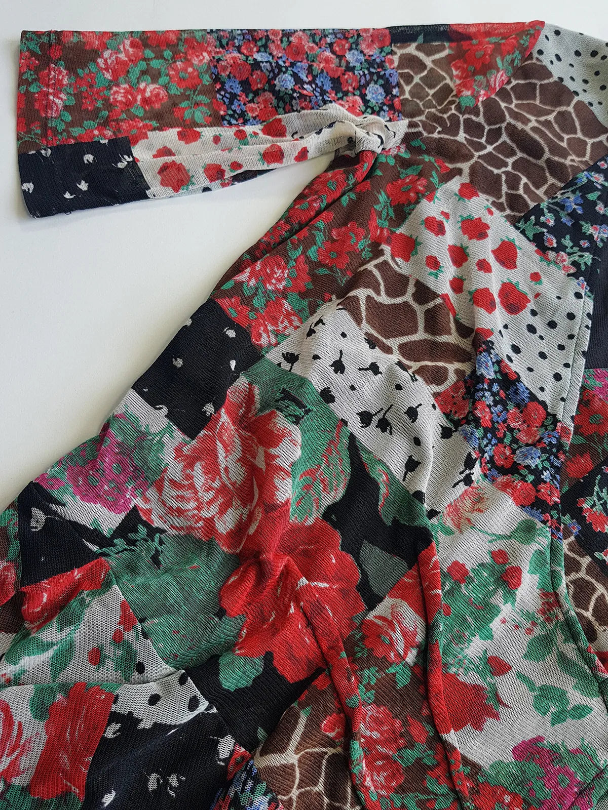 Vintage 90s Designer Flouncy Mesh Multi Layer Hourglass Dolce Vita Dress by New Zealand Designer