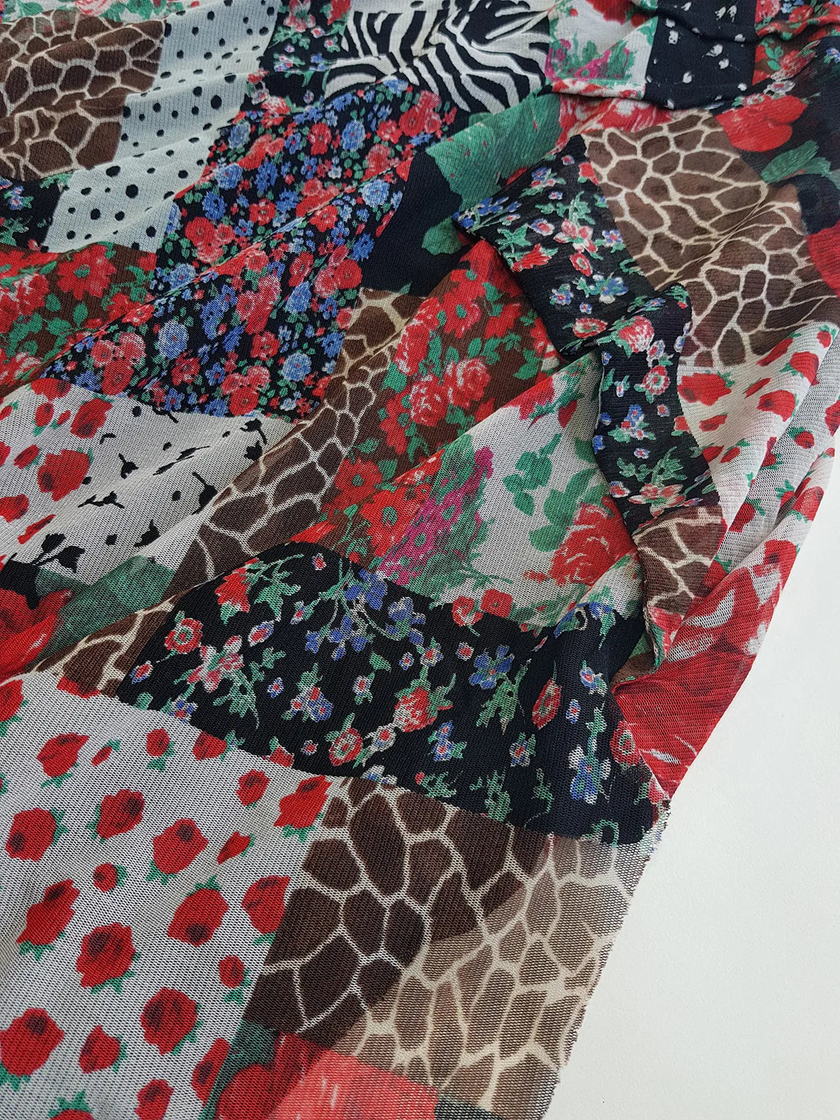 Vintage 90s Designer Flouncy Mesh Multi Layer Hourglass Dolce Vita Dress by New Zealand Designer