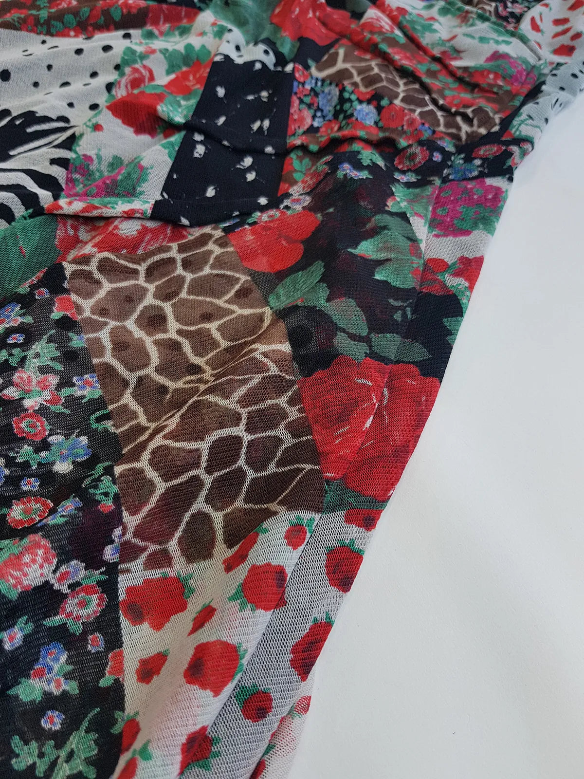 Vintage 90s Designer Flouncy Mesh Multi Layer Hourglass Dolce Vita Dress by New Zealand Designer