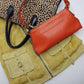 Authentic Burberry Purse in Tangerine - Genuine Leather - Made in Italy - Stamped - Antique Gold Hardware - Perfect Stitching