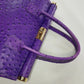 Vintage 70s Rich Glamour Italian Made Designer Borse in Pelle Genuine Ostrich Leather Bag