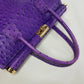 Vintage 70s Rich Glamour Italian Made Designer Borse in Pelle Genuine Ostrich Leather Bag
