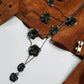 Vintage 1990s Patina Genuine Metal Flower Necklace