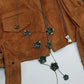 Vintage 1990s Patina Genuine Metal Flower Necklace