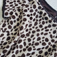 90s Chocolate & Creme Faux Pony Hair Animal Print Mini Dress - Beautifully Soft & Fully Lined in Chocolate