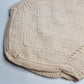 Rare 1970s handmade Knit Vest in Ivory - Hand knitted pure wool - V Neck & Hemline - Structured Waist - Perfect as a trans-seasonal piece worn over a flouncy shirt
