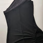 Iconic 90s Super Sexy Crystal Encrusted One Shoulder Gown - Absolutely Beautiful Silhouette & Hip Ruching - Black with Diamonds - Stretch body hugging high quality fabric