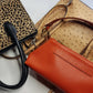 Authentic Burberry Purse in Tangerine - Genuine Leather - Made in Italy - Stamped - Antique Gold Hardware - Perfect Stitching