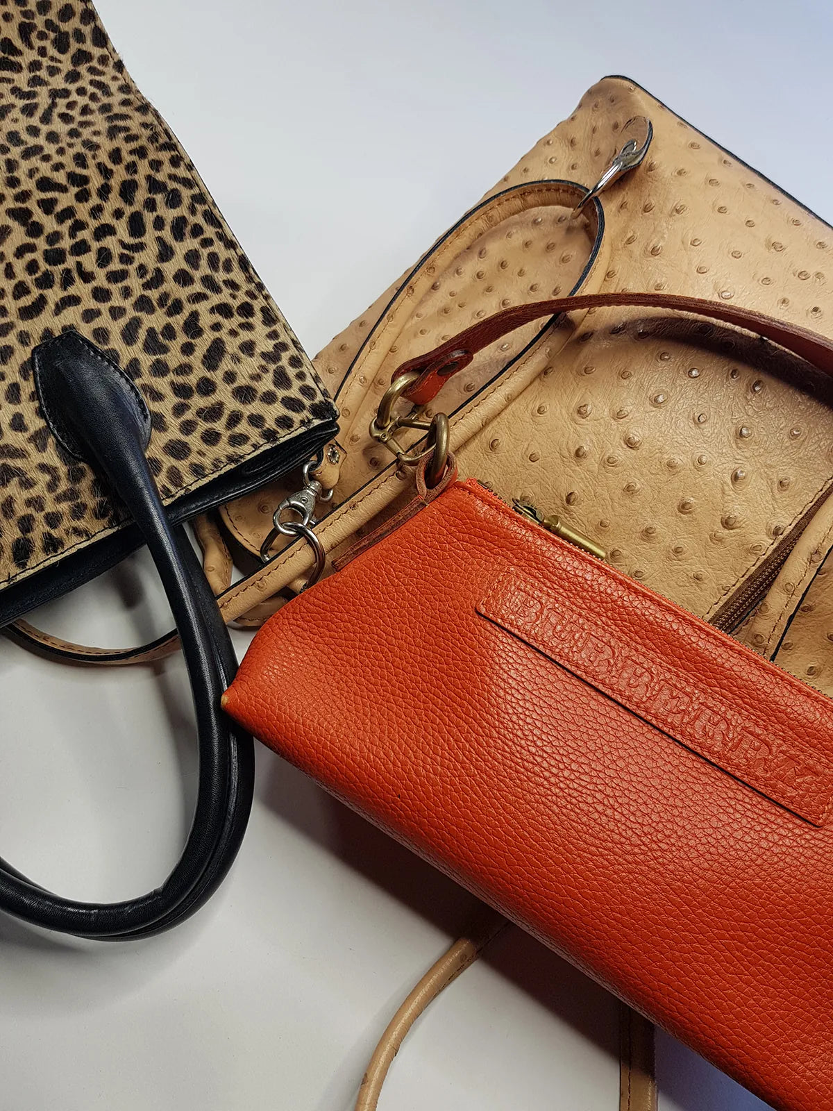 Authentic Burberry Purse in Tangerine - Genuine Leather - Made in Italy - Stamped - Antique Gold Hardware - Perfect Stitching