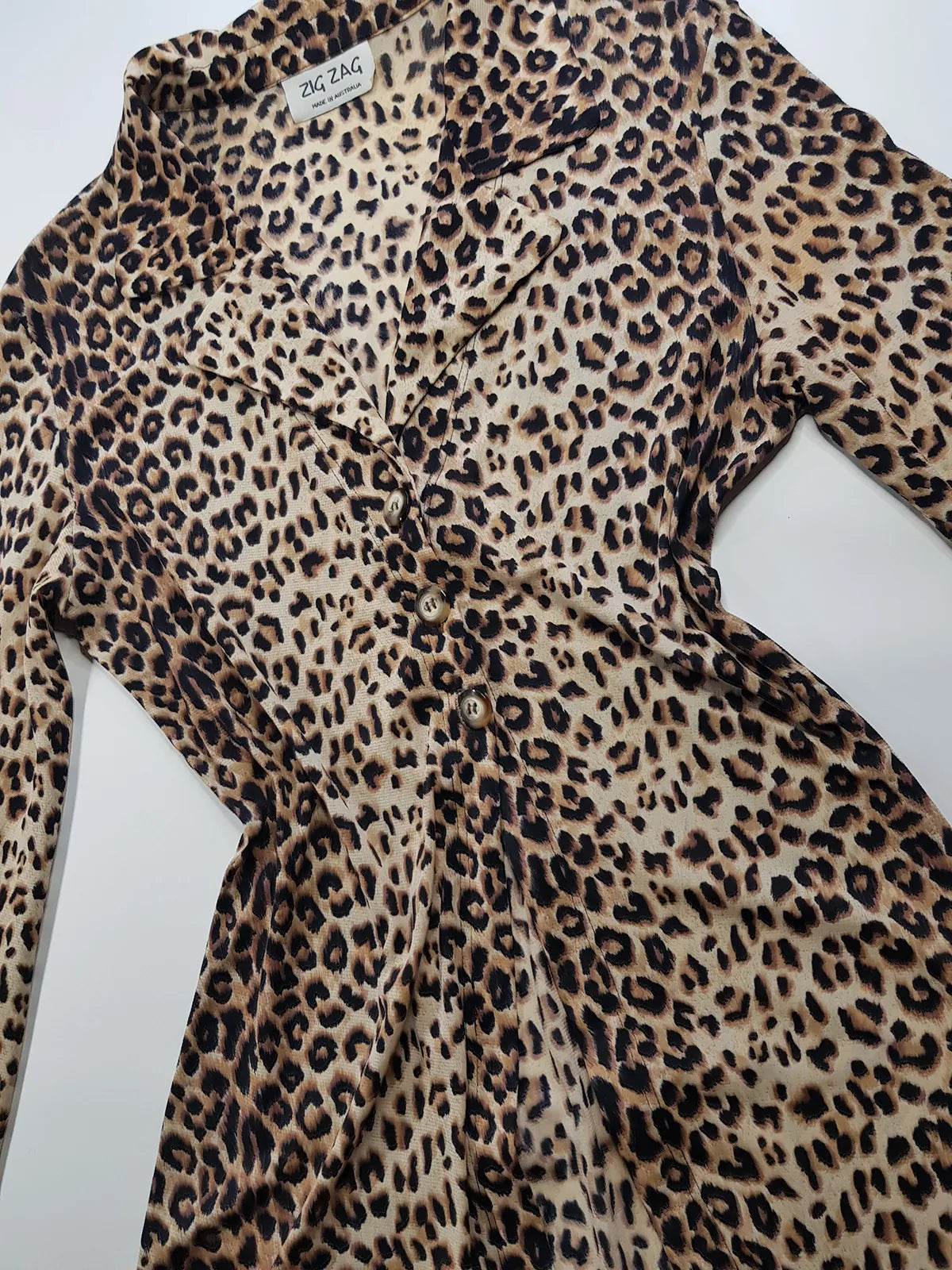90s Wild Cheetah Print Light Sheer Mesh Hourglass Duster Coat - Floor Length & Buttons at waist - Splits up the sides & Open front - High Quality Piece