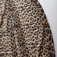 90s Wild Cheetah Print Light Sheer Mesh Hourglass Duster Coat - Floor Length & Buttons at waist - Splits up the sides & Open front - High Quality Piece