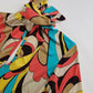 90s Pucci Style Absolutely Wild Mini Dress - Incredible Poolside & Summer Party Piece - Can be worn as a top -Sexy Tie Kneck & Backless - Keyhole cut out on chest - Super short mini dress or Long Top - Stretch Body Hugging High Quality Fabric