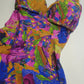 1980s Vintage Brazillian High Cut One Piece Swimsuit - Incredible Vintage Print - Figure Enhancing Cupped Bust with Gathered Fabric - Racer Back & Incredible Quality Fabric