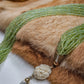 1920s Antique Iridescent Beaded Hand Carved Ivory Necklace - Ornate Clasps & Thousands of Beads