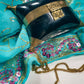 1930's Minaudière Velvet-Lined Horn & Brass Pillow Box Purse