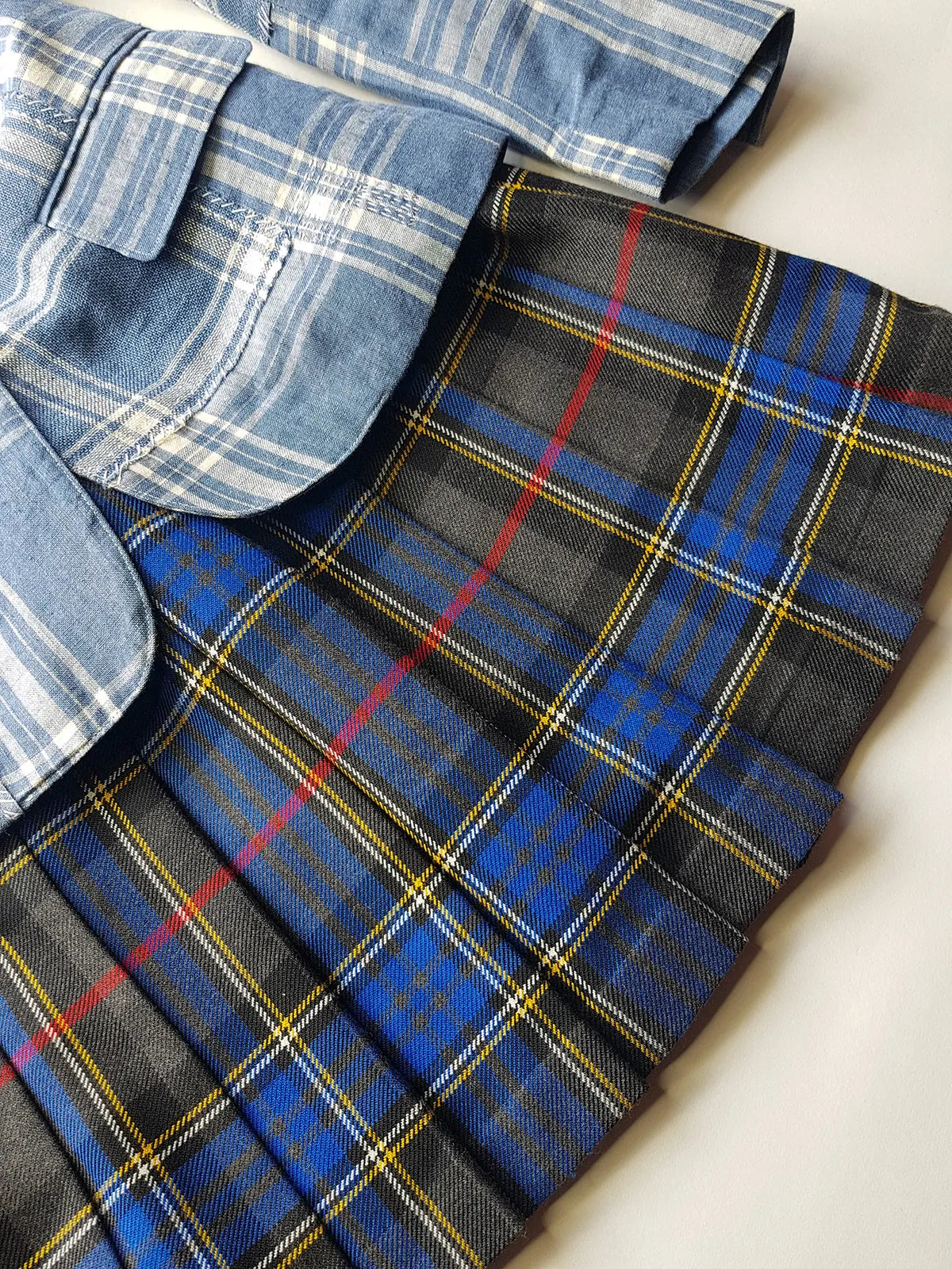 Authentic Ralph Lauren Light & Dreamy Denim Blues Summertime Patchwork Jacket - Western Cowgirl Americana Influences in Blue & White linen