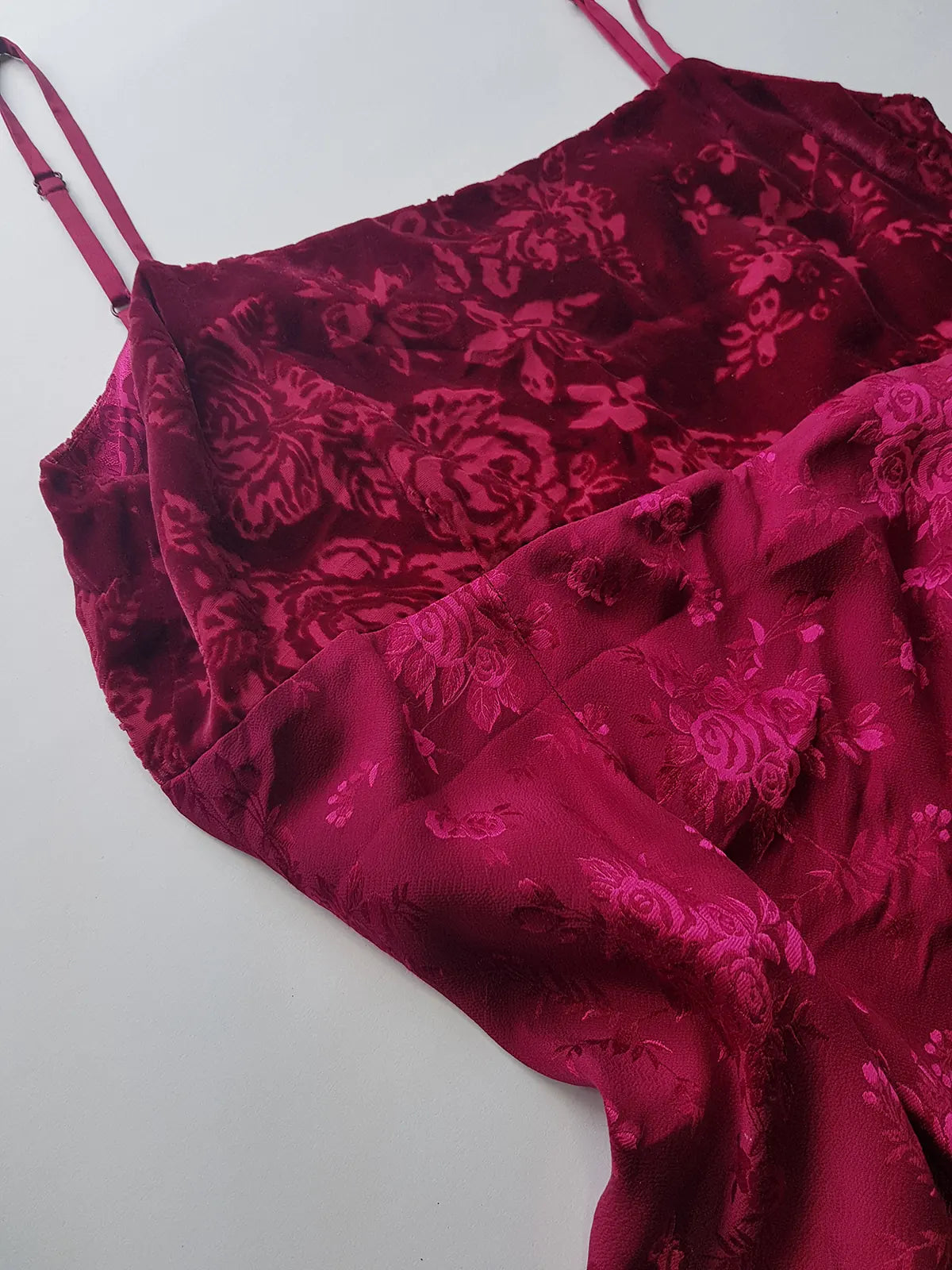 90s Vintage Monsoon Silk & Velvet Long Dress - curve hugging - Slinky & ridiculously sexy