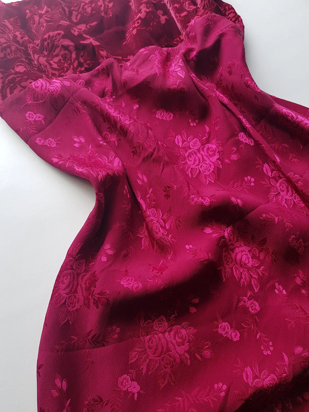 90s Vintage Monsoon Silk & Velvet Long Dress - curve hugging - Slinky & ridiculously sexy