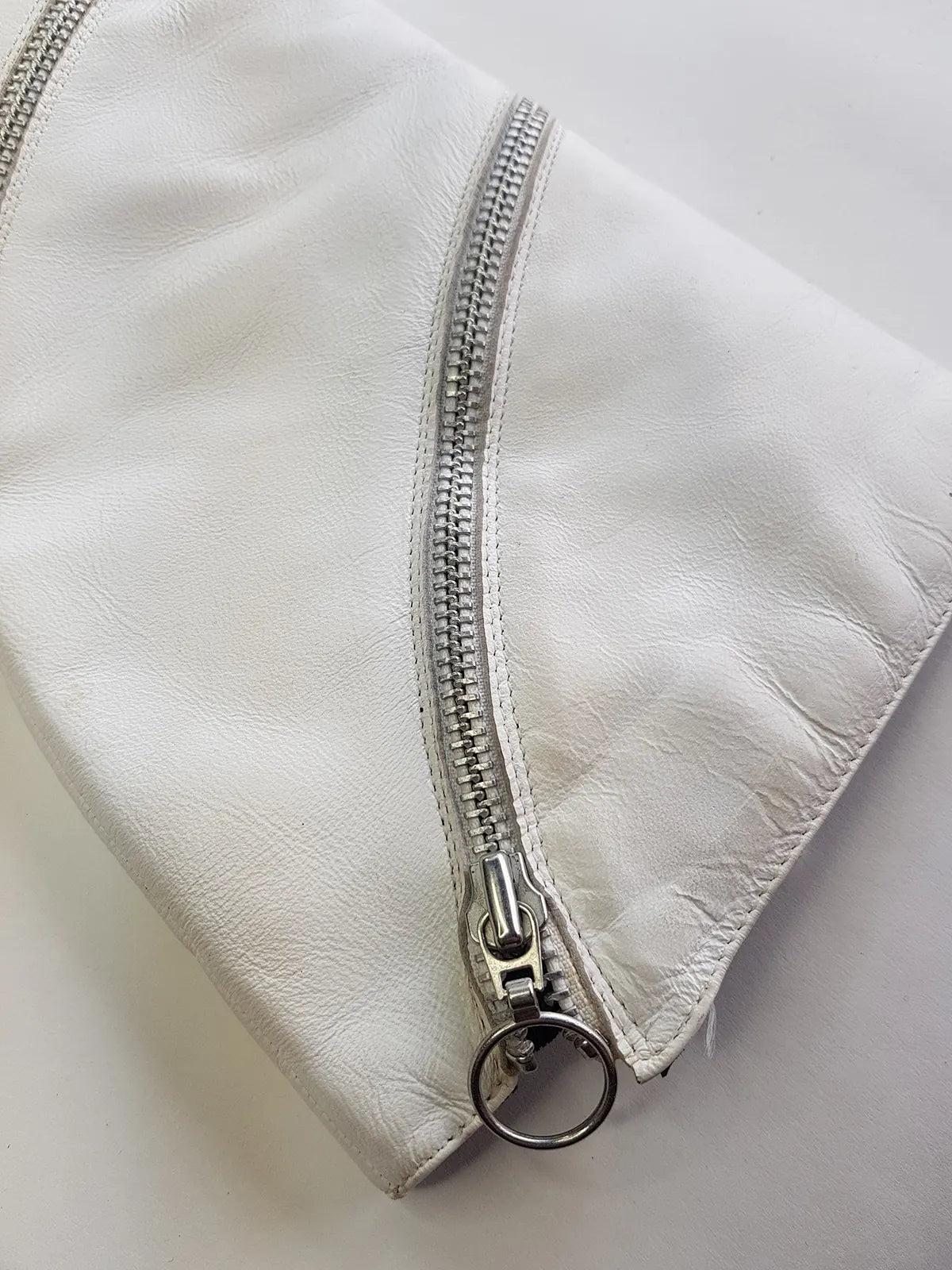 90S super sexy stiletto boots - knee high - metal hardware - wrap around metal zipper - glam rock / rockstar girlfriend