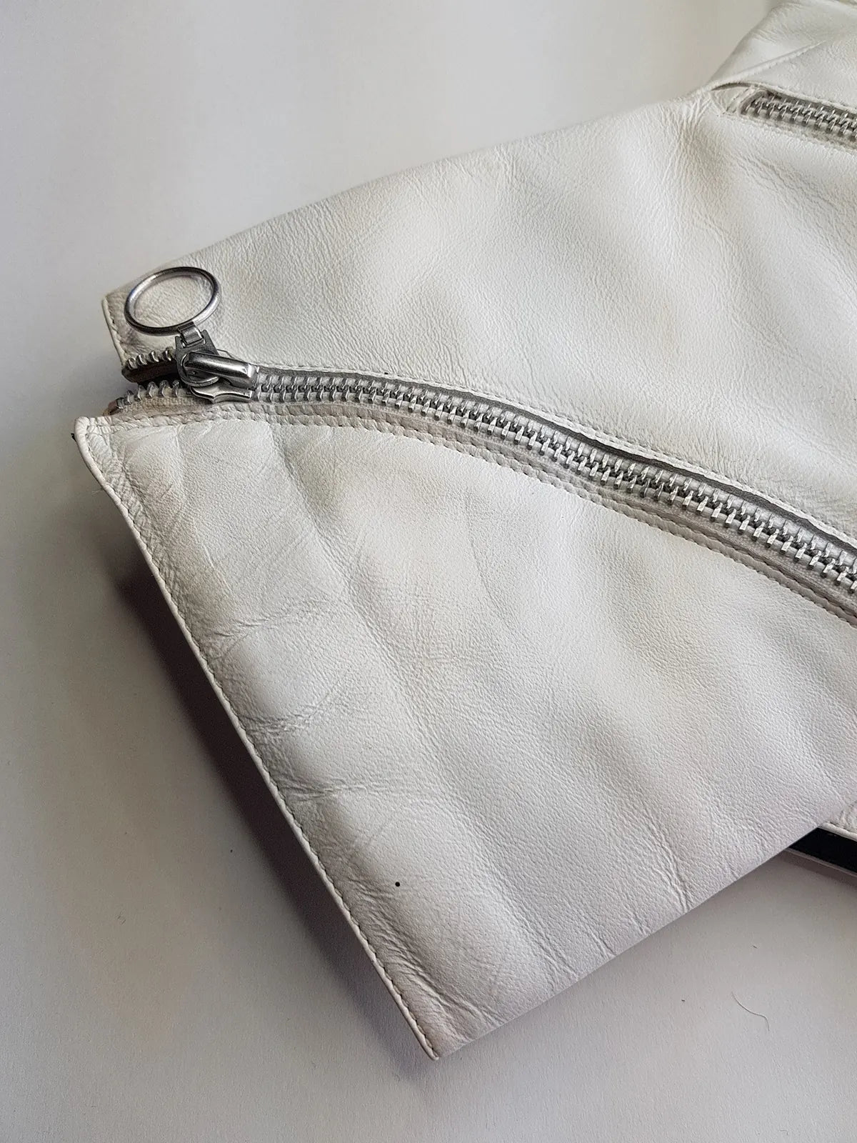 90S super sexy stiletto boots - knee high - metal hardware - wrap around metal zipper - glam rock / rockstar girlfriend