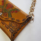 1940s Vintage Mayan Hand Tooled & Hand Painted 100% Genuine Leather Tribal Statement Bag