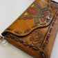 1940s Vintage Mayan Hand Tooled & Hand Painted 100% Genuine Leather Tribal Statement Bag