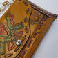 1940s Vintage Mayan Hand Tooled & Hand Painted 100% Genuine Leather Tribal Statement Bag