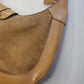 1990s Vintage Buckled Suede Purse in Camel Tones - silver hardware - perfect shape and so cute