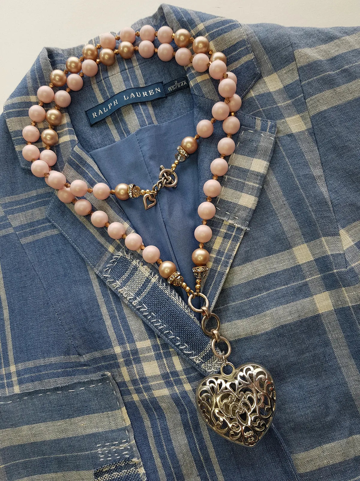 Exquisite antique custom made romantic gothic choker heart necklace - original piece only 1 made - wear multiple ways - all authentic vintage & antique components - beautiful quality in heavy crystals beads and metals