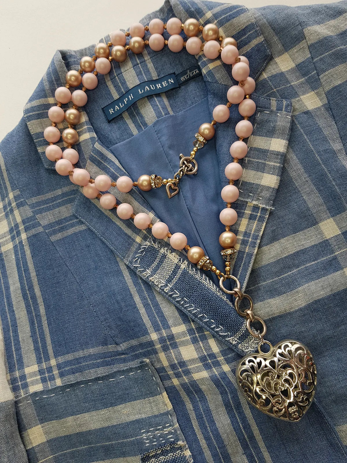 Exquisite antique custom made romantic gothic choker heart necklace - original piece only 1 made - wear multiple ways - all authentic vintage & antique components - beautiful quality in heavy crystals beads and metals