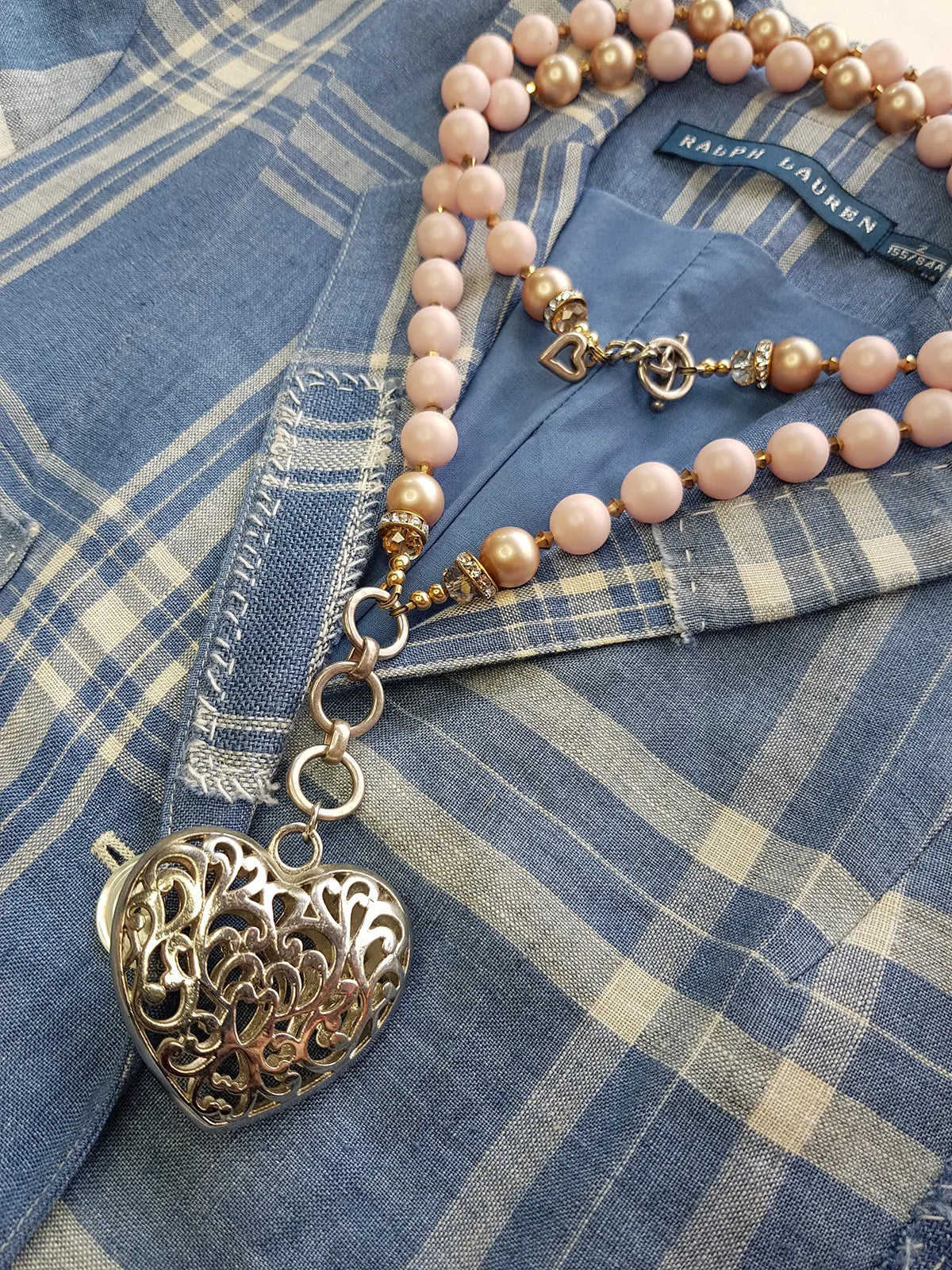 Exquisite antique custom made romantic gothic choker heart necklace - original piece only 1 made - wear multiple ways - all authentic vintage & antique components - beautiful quality in heavy crystals beads and metals