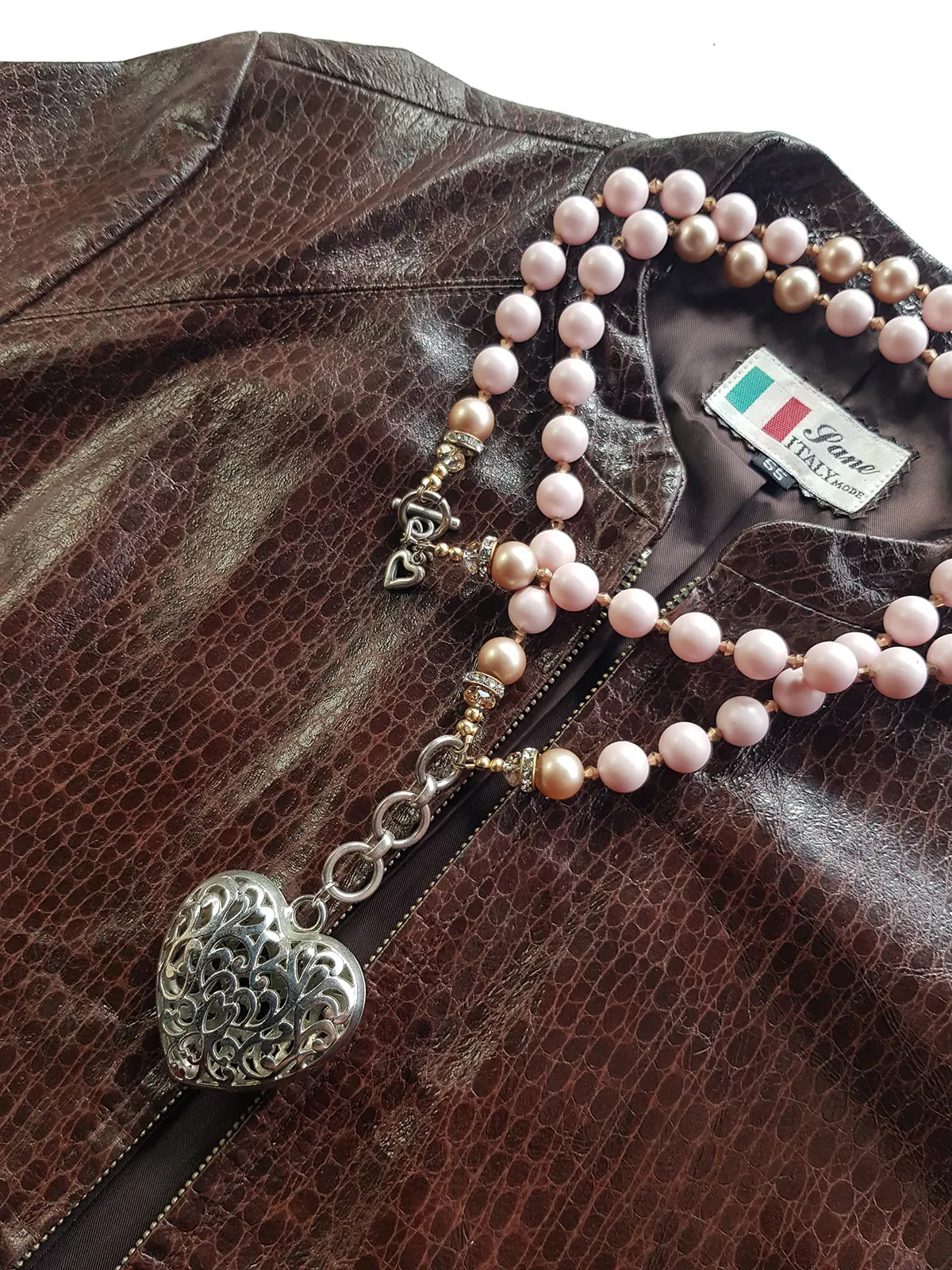 Exquisite antique custom made romantic gothic choker heart necklace - original piece only 1 made - wear multiple ways - all authentic vintage & antique components - beautiful quality in heavy crystals beads and metals