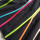 2000s Joseph Ribkoff Ribbon Skirt with gorgeous flare at the hem - rainbow panel ribbons
