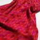 Rene Derhy Designer 90s Incredible Ruffled Bust Vintage Pink & Red Dress - Wrap Look - very light and flowy