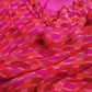 Rene Derhy Designer 90s Incredible Ruffled Bust Vintage Pink & Red Dress - Wrap Look - very light and flowy