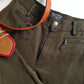 Ralph Lauren Vintage 3/4 Capri Pants - Never Worn - Olive Green - Equestrian Chic - Slim Fit - Metal Hardware & Leather Accents - Stretch Cotton