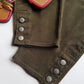 Ralph Lauren Vintage 3/4 Capri Pants - Never Worn - Olive Green - Equestrian Chic - Slim Fit - Metal Hardware & Leather Accents - Stretch Cotton