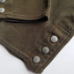 Ralph Lauren Vintage 3/4 Capri Pants - Never Worn - Olive Green - Equestrian Chic - Slim Fit - Metal Hardware & Leather Accents - Stretch Cotton