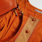 Emporio Armani Tangerine Mini Suit Set - 100% Buttery Soft Suede Leather - Structured & Tailored Two Piece - Jacket & Mini Skirt - Absolute Knockout for Summer / Autumn