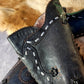 Victorian El Dante Style Ornate Handmade Italian Black Leather Boots - Stevie Nicks Whimsigoth - Intricate Cutouts / Applique / Silver Lacing