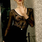 Vivienne Westwood 1992 Boulle Sheer Mesh Black Bodysuit S/S 1992 Salon Collection documented archival piece - Size M