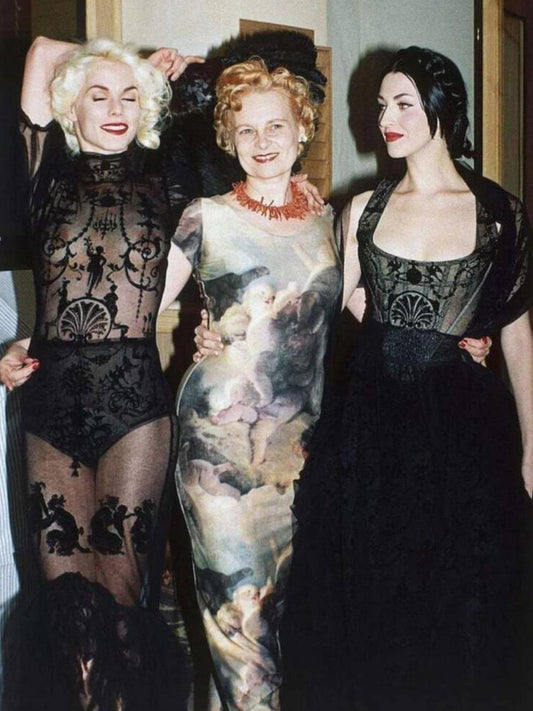 Vivienne Westwood 1992 Boulle Sheer Mesh Black Bodysuit S/S 1992 Salon Collection documented archival piece - Size M